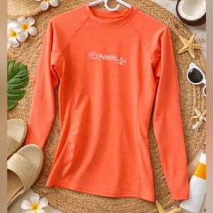 O’Neill Coral Long Sleeve Rash Guard Performance Fit Size Large